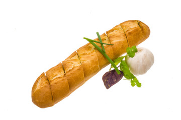 Garlic bread with herbs