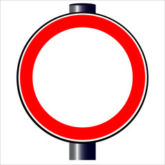 Blank Traffic Sign