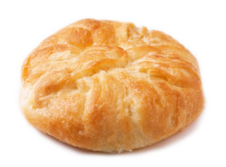 puff pies isolated on white