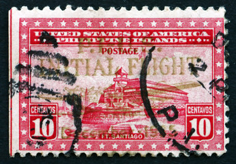 Postage stamp Philippines 1935 Fort Santiago, Citadel