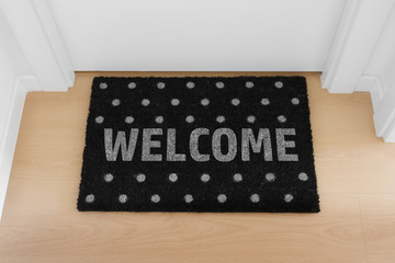 Welcome home black mat. House