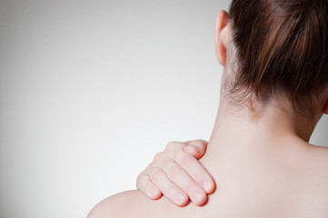 Woman with back pain