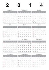 Calendar 2014 English