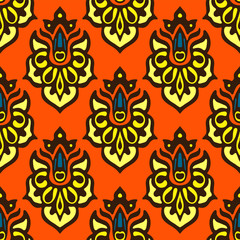 Vector Flower Seamless Pattern