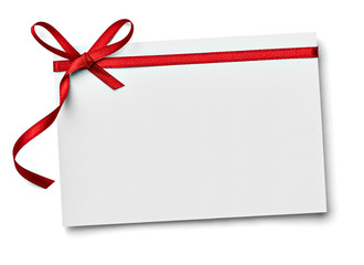ribbon bow card note chirstmas celebration greeting