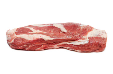 Raw meat isolated on white