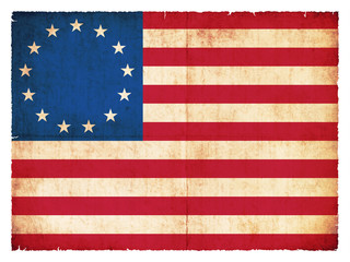 Historische Grunge-Flagge der USA