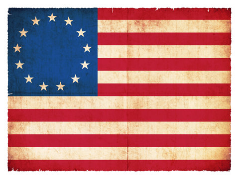 Historische Grunge-Flagge der USA