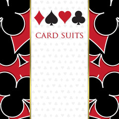 Card suit background in vector format