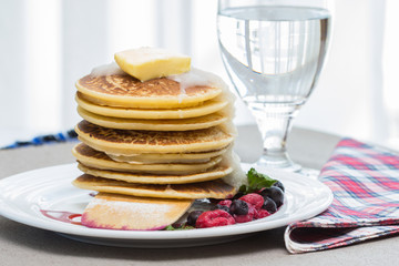 Pancakes with berries
