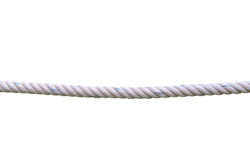 Close up rope isolated on white background