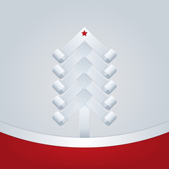 Fir-Tree. Christmas Greeting Card