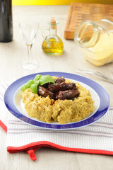Salsiccia con polenta