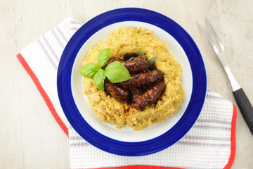 Salsiccia con polenta