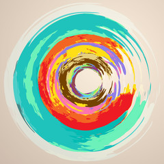 Watercolor Abstract Circles