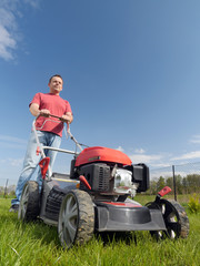 Obraz premium Grass mowing