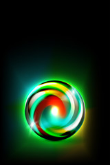 Abstract glowing ball for your design