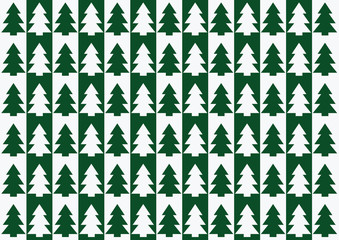 Christmas trees pattern, background