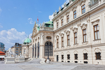 Fototapeta na wymiar Belweder w Wiedniu, Austria