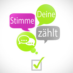 bulles vert fuchsia : stimme deine zahlt (allemand)