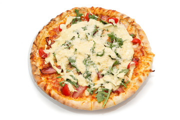 Pizza Iisolated on the white background