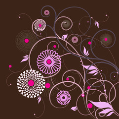 Abstract floral background