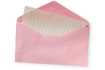 Pink envelope