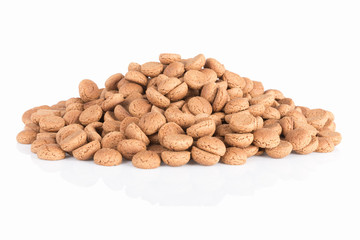 Pile of ginger nuts. Dutch candy for Sinterklaas event