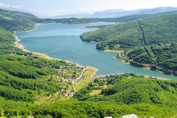 Mavrovo Lake In The National Park, Republic Of Macedonia