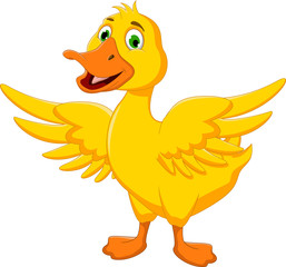 Happy Duck cartoon