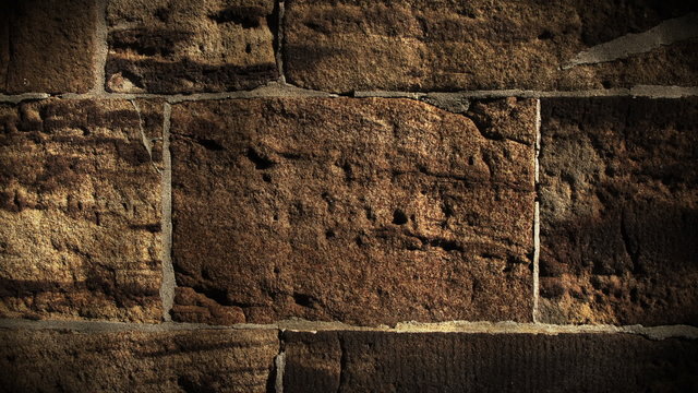 Licht auf Mauer