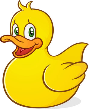 Rubber Duck Bubble Bath Cartoon Character