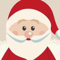 santa claus snowy background