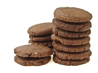 Fototapeta na wymiar chocolate cookie pile