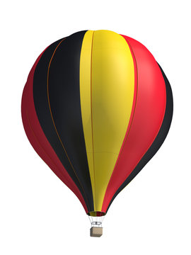hot air balloon on a white background