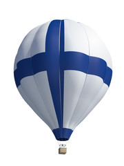 hot air balloon on a white background