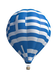 hot air balloon on a white background