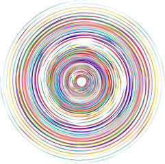 Color spiral vector