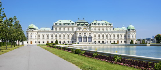 Schloss Belvedere - Wien - obrazy, fototapety, plakaty