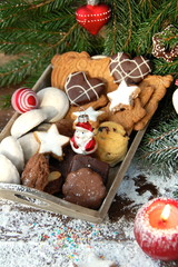 verschiedene Weihnachtskekse