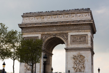 Fototapeta na wymiar Arc de Triomphe, Krajobraz