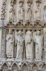 Sculpture at Notre Dame Entry