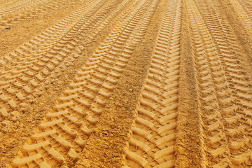 view on traks on sand