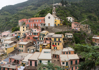 Fototapeta na wymiar Kolorowe budynków w Vernazza