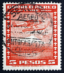 Postage stamp Chile 1934 Seaplane