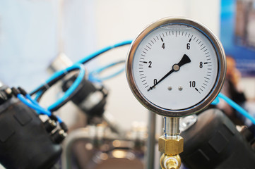 Close up of a pressure-gauge