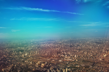 Aerial view of Sao Paulo city - Brazil