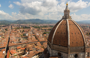Fototapeta na wymiar Florence Duomo, Right Close-Up