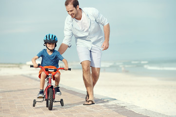 learning to ride a bike