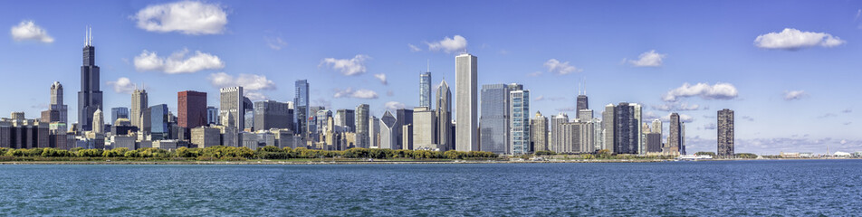 Chicago downtown panorama